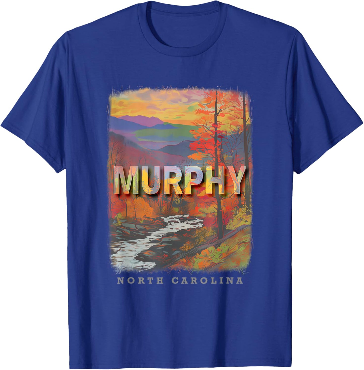 Murphy North Carolina NC Mountain Majesty SD916 T-Shirt - T-Shirt | Royal