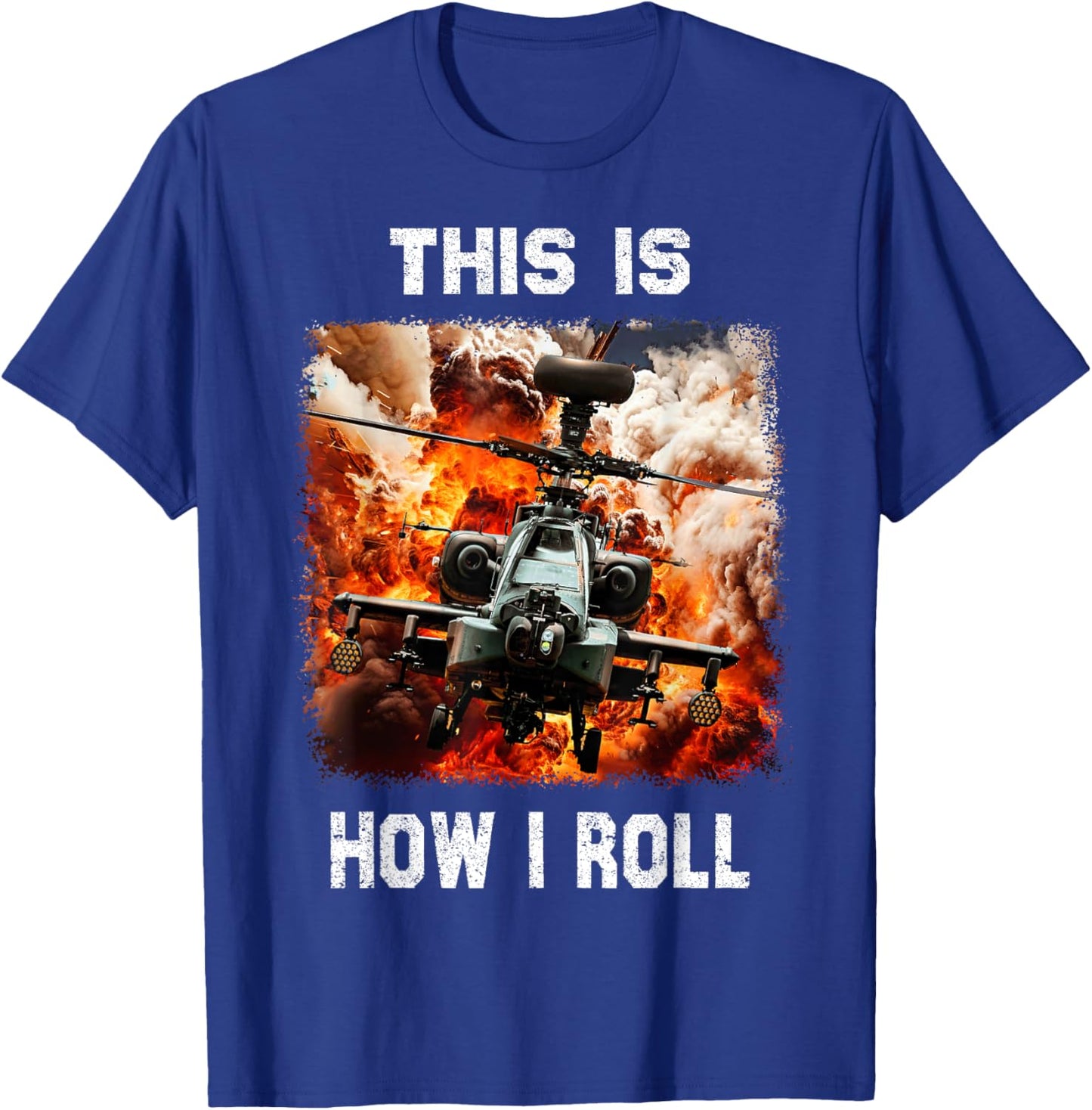 Cool idea Military Helicopter for Helicopters Lovers T-Shirt - T-Shirt | Royal