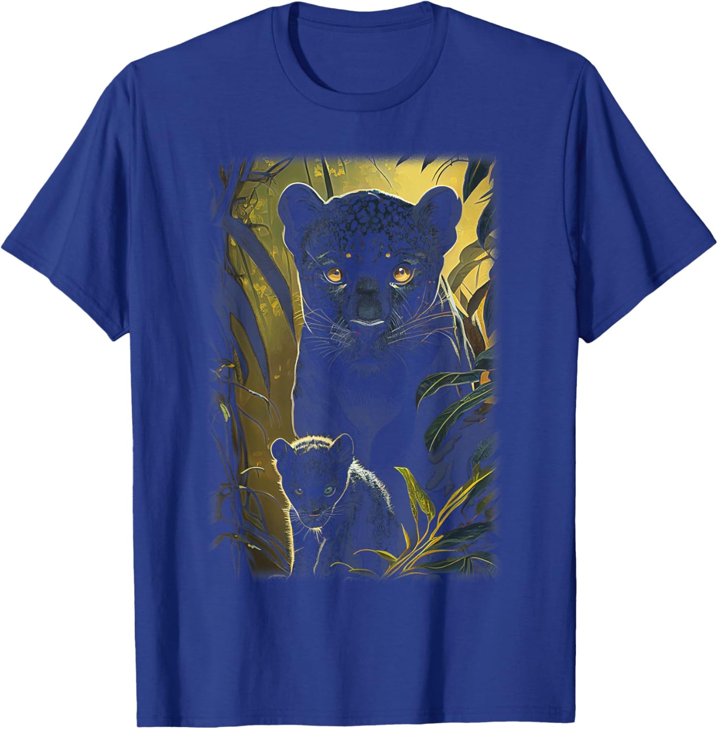 Panther Lover animal Big Cat Panther Animal black Men Women Kids T-Shirt - T-Shirt | Royal