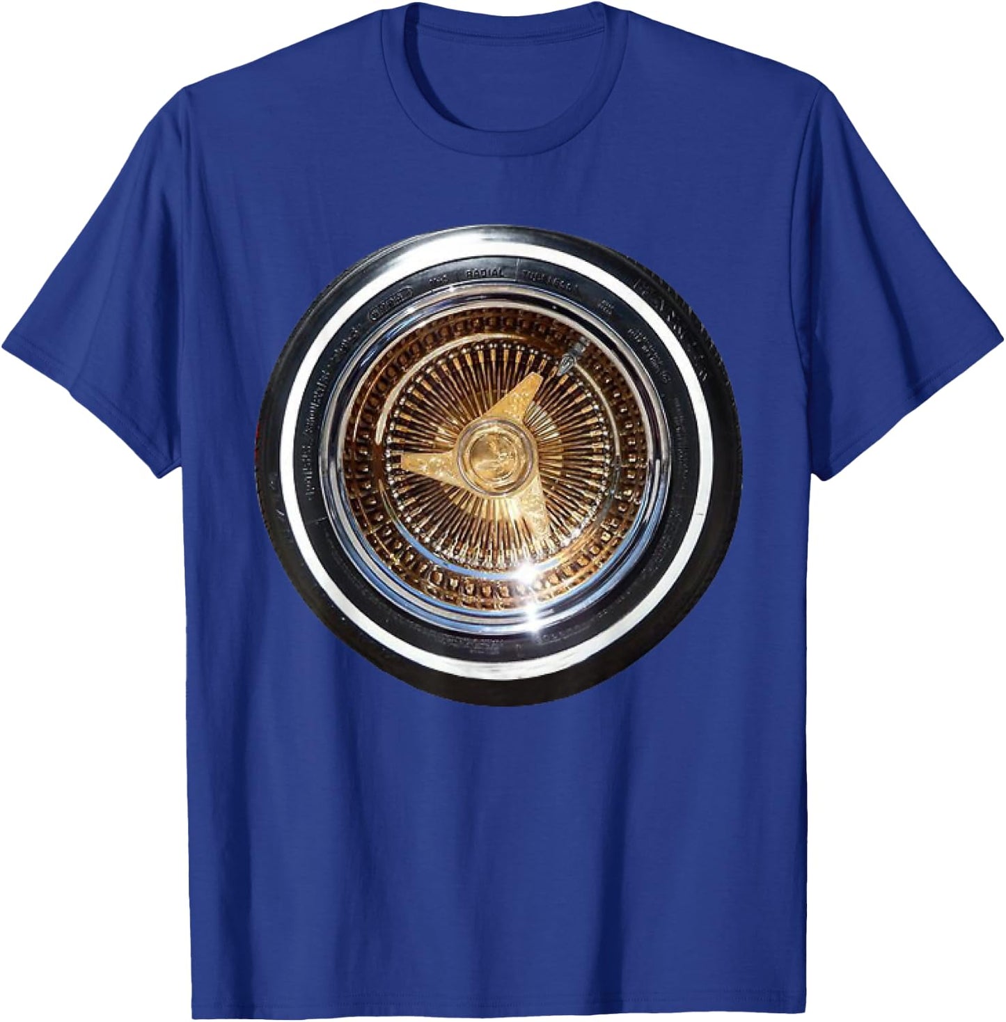 Lowrider Wheel T Shirt T-Shirt - T-Shirt | Royal