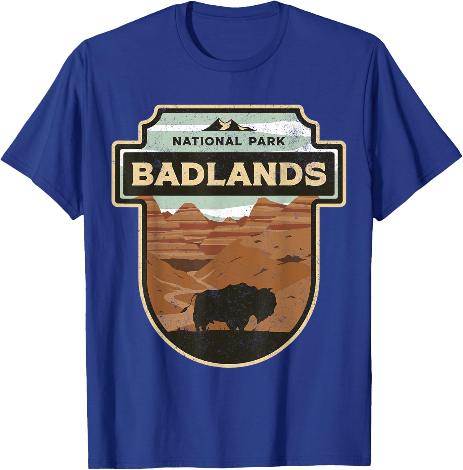 National Park Badlands South Dakota The Mount Rushmore State T-Shirt - T-Shirt | Royal