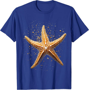 Starfish Animal Motif Artwork Starfish T-Shirt - T-Shirt | Royal