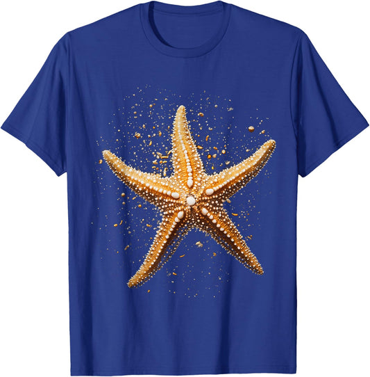 Starfish Animal Motif Artwork Starfish T-Shirt - T-Shirt | Royal