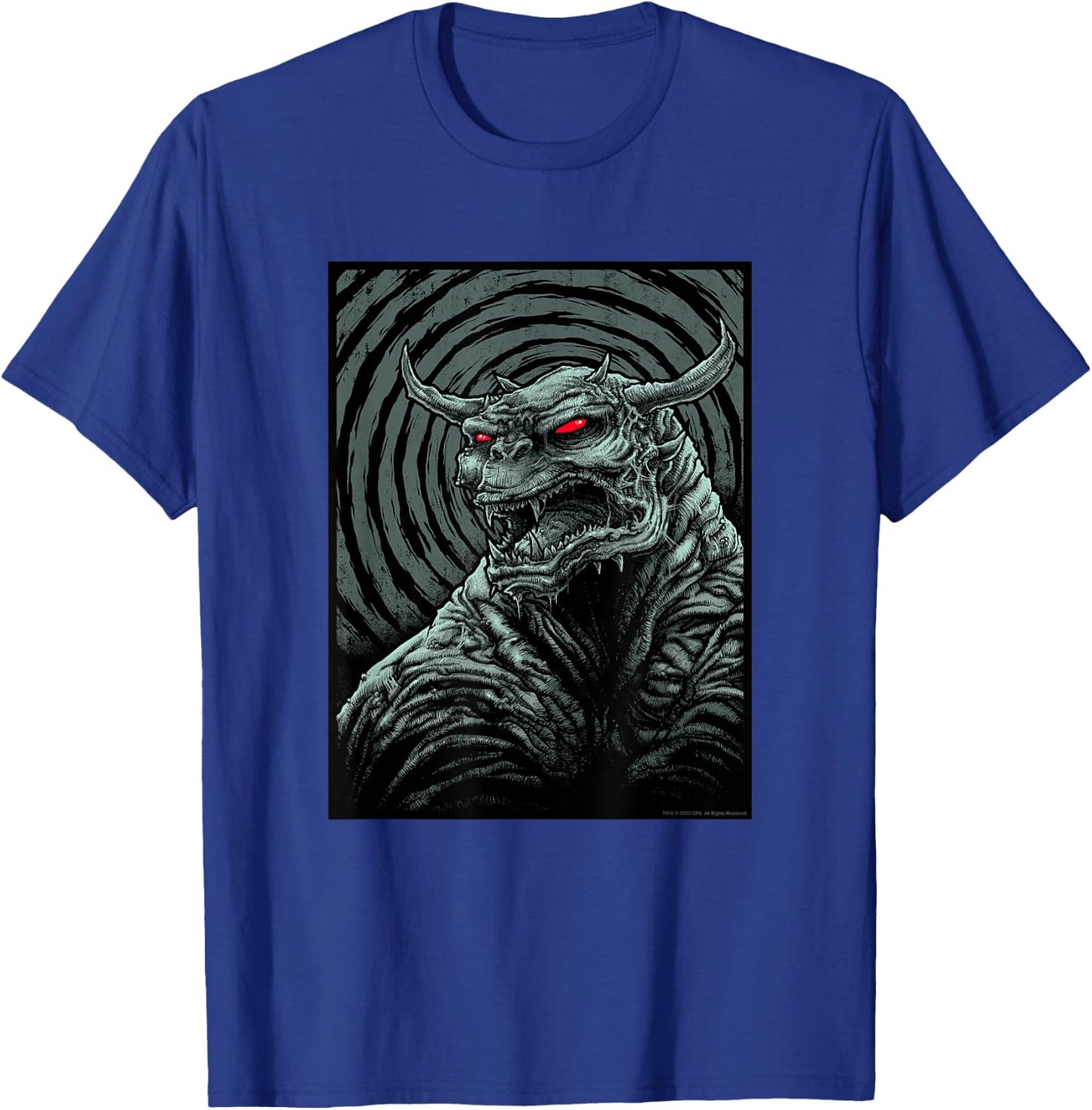 Ghostbusters Zuul Spiral Illustration Retro Movie T-Shirt - T-Shirt | Royal