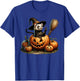 Funny Ferret Witch Pumpkin Halloween Kids T-Shirt - T-Shirt | Royal