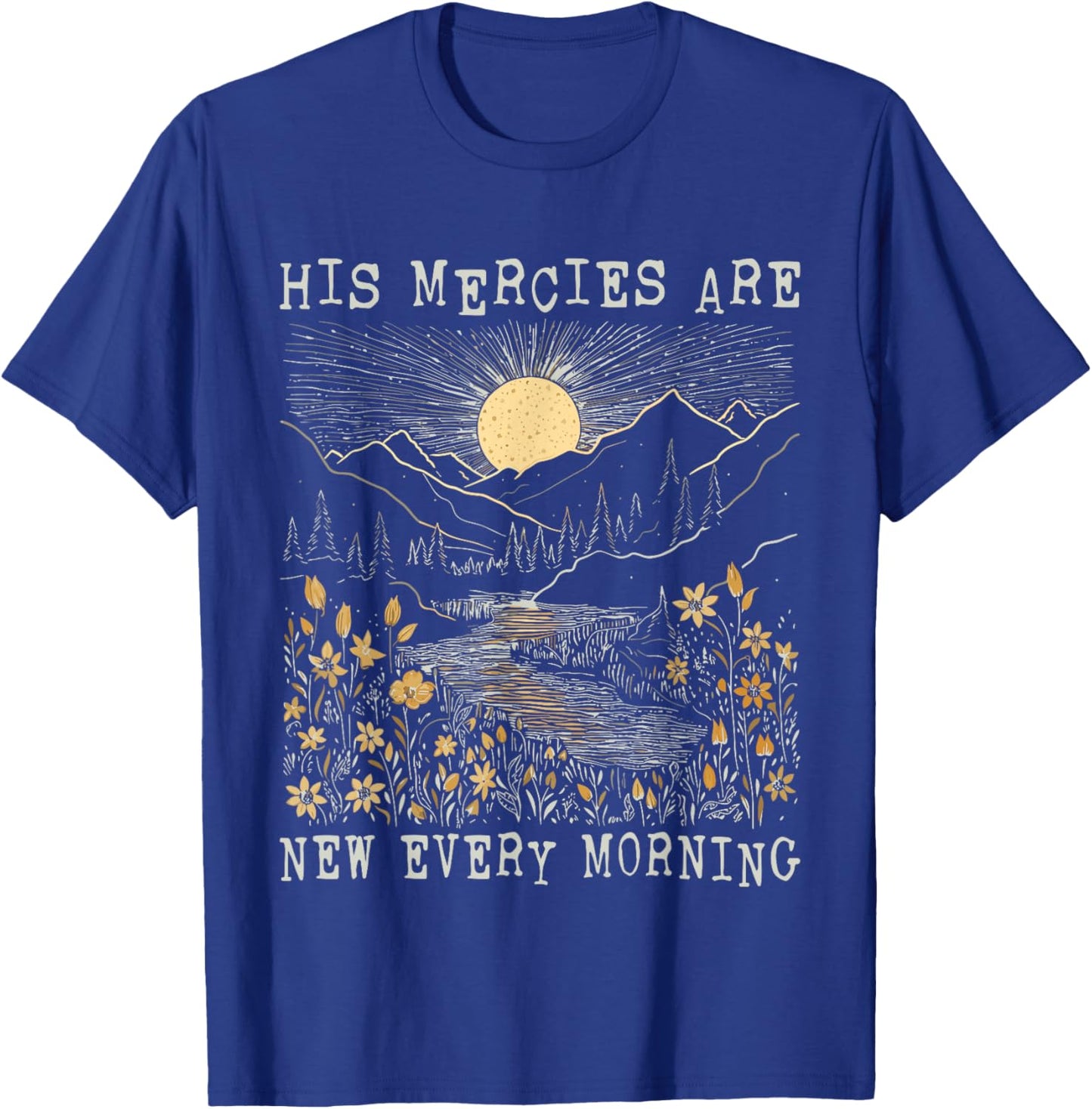 Boho Vintage Religious Christian Bible Verse Men Women T-Shirt - T-Shirt | Royal