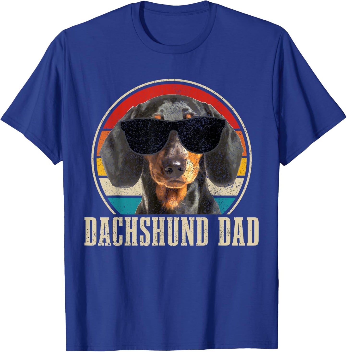 Dachshund Dog Vintage Funny Dog T-Shirt - T-Shirt | Royal