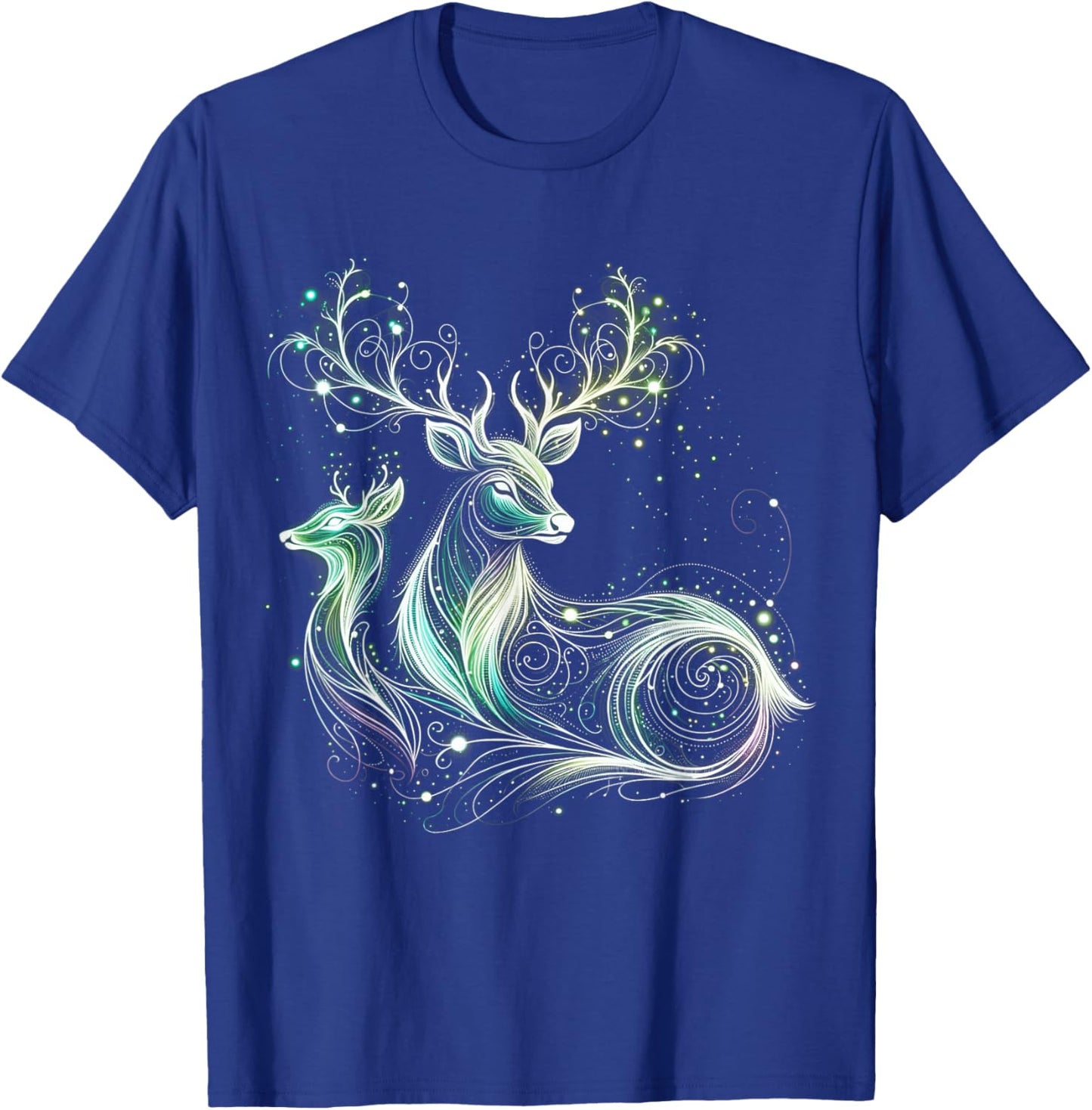 Bright Forest Deer - Ethereal Nature Magic Women T-Shirt - T-Shirt | Royal