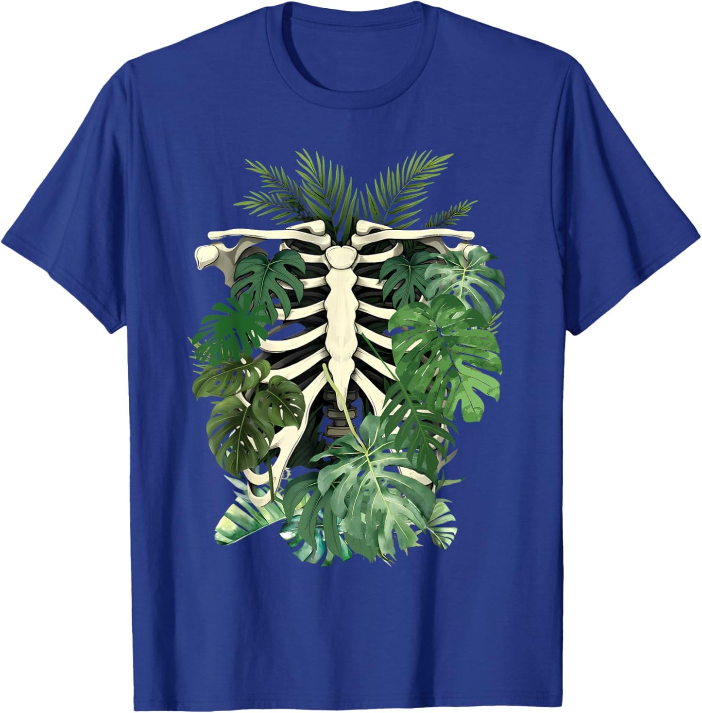 Skeleton Plant Body Monstera Leaf Plant Mom Gardening Women T-Shirt - T-Shirt | Royal