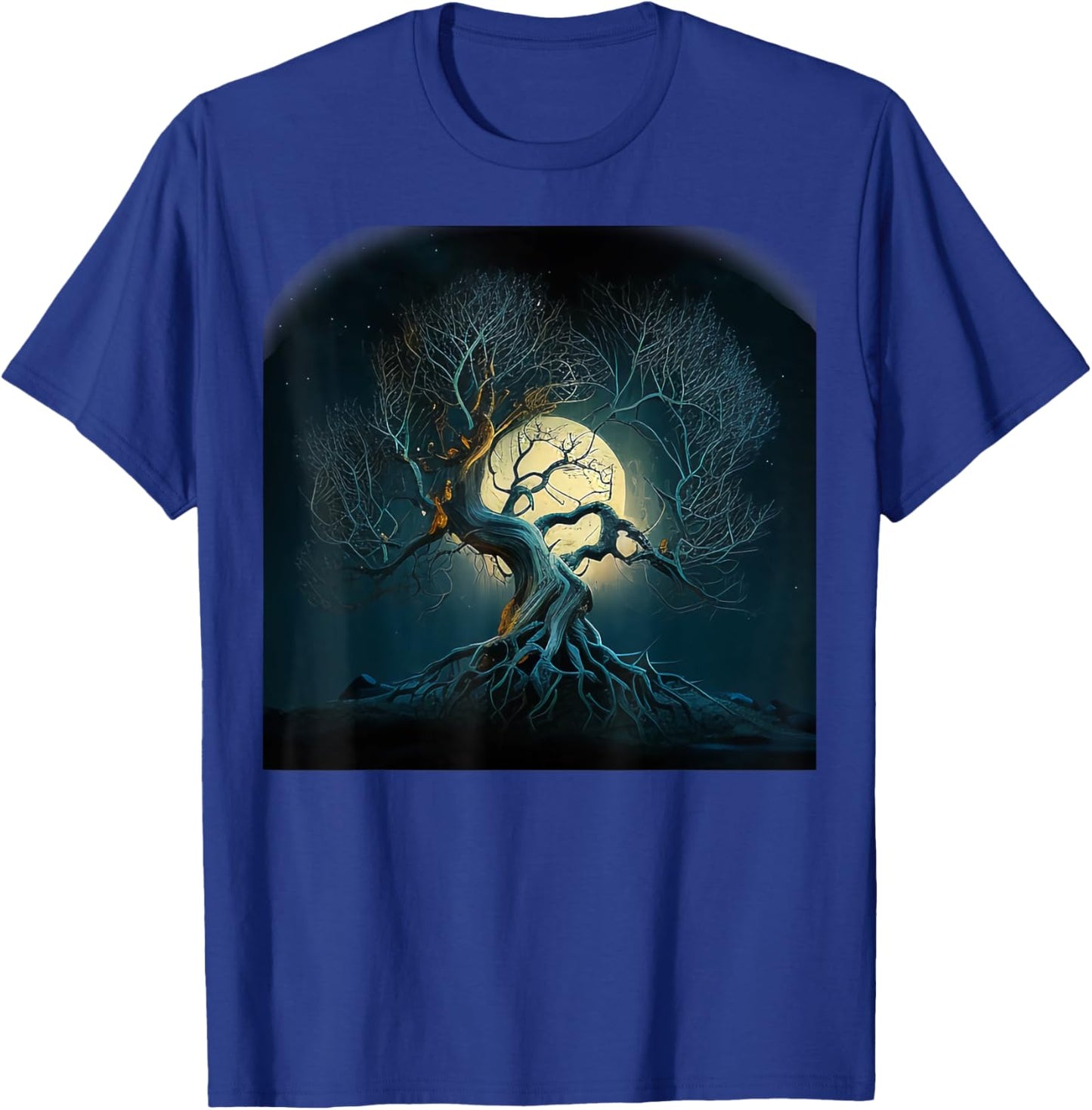 Yoga Meditation Celtic Gifts for Spiritual People Tree of Life Symbol Celtic Tree Yggdrasil -Adult Black Short Sleeve Classic Fit Small T-Shirt - T-Shirt | Royal