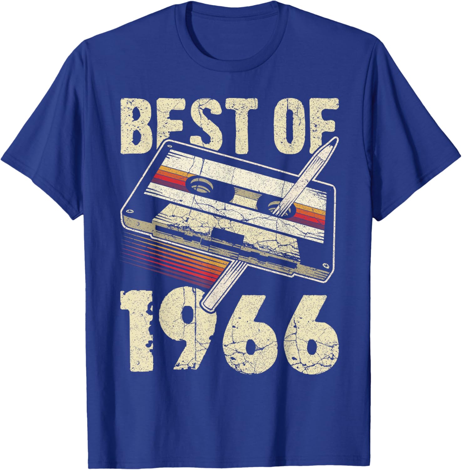 Best of 1966, Audio Kassette, 60. Geburtstag, 60 Jahre alt T-Shirt - T-Shirt | Royal
