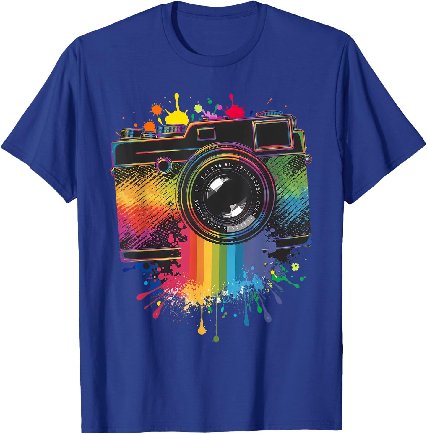 Photography Art Camera Rainbow Photographer T-Shirt - T-Shirt | Royal