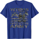 Distressed American Flag Camouflage Proud US Army Veteran T-Shirt - T-Shirt | Royal