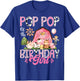Pop Pop Of The Birthday Girl Pink Farm Cow First Birthday T-Shirt - T-Shirt | Royal
