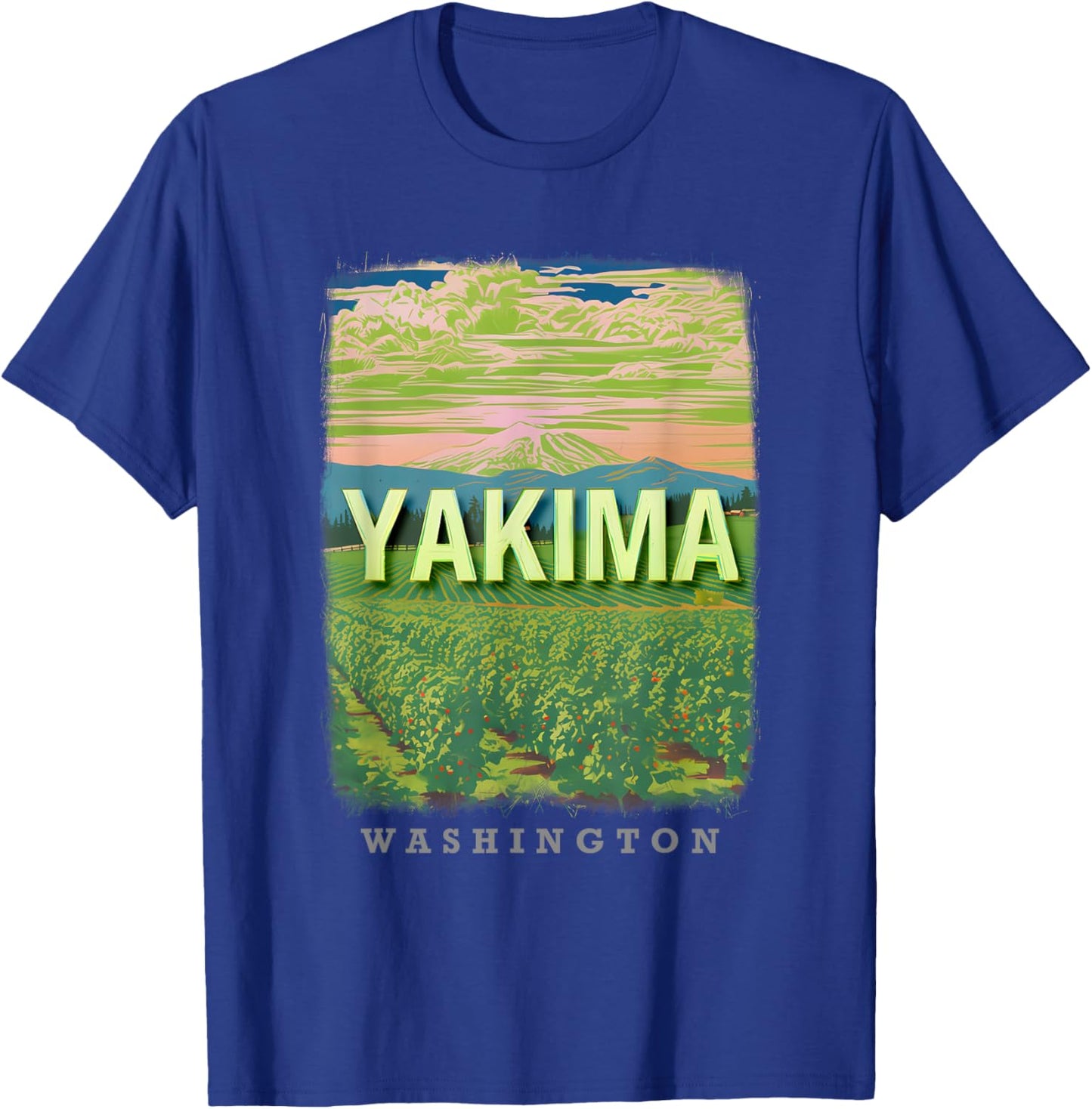 Yakima Washington WA Agricultural Abundance SD205 T-Shirt - T-Shirt | Royal