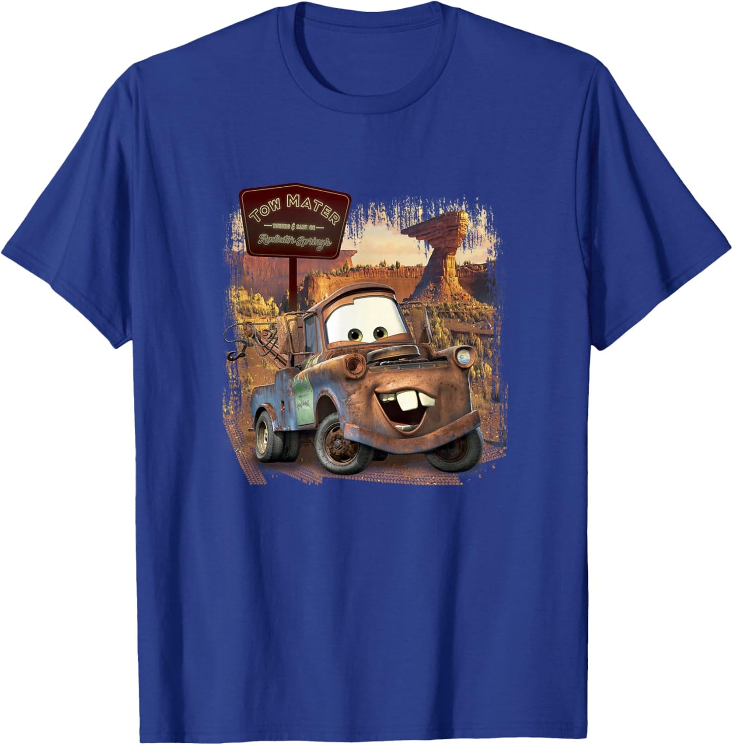 Disney Pixar Cars Tow Mater Welcome to Radiator Springs T-Shirt - T-Shirt | Royal