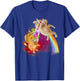 Funny Space Cat Laser Taco Galaxy Kitten Rainbow Cat T-Shirt - T-Shirt | Royal