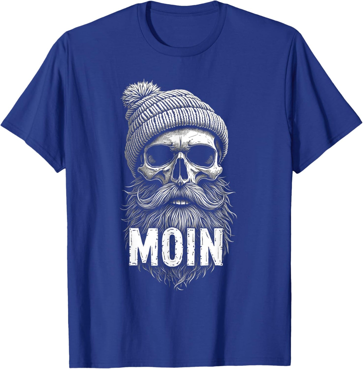 Totenkopf Mütze Bart T-Shirt - T-Shirt | Royal