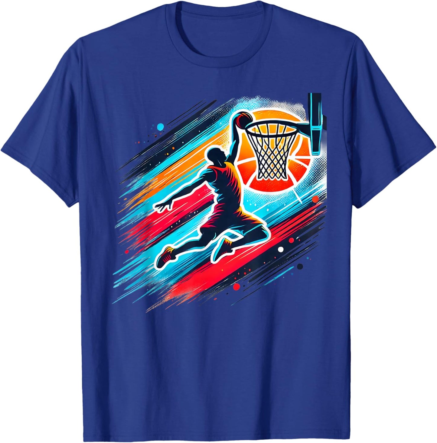Cool Boys Basketball Shirts Men Kids Boys 10-12 12-14 Gifts T-Shirt - T-Shirt | Royal