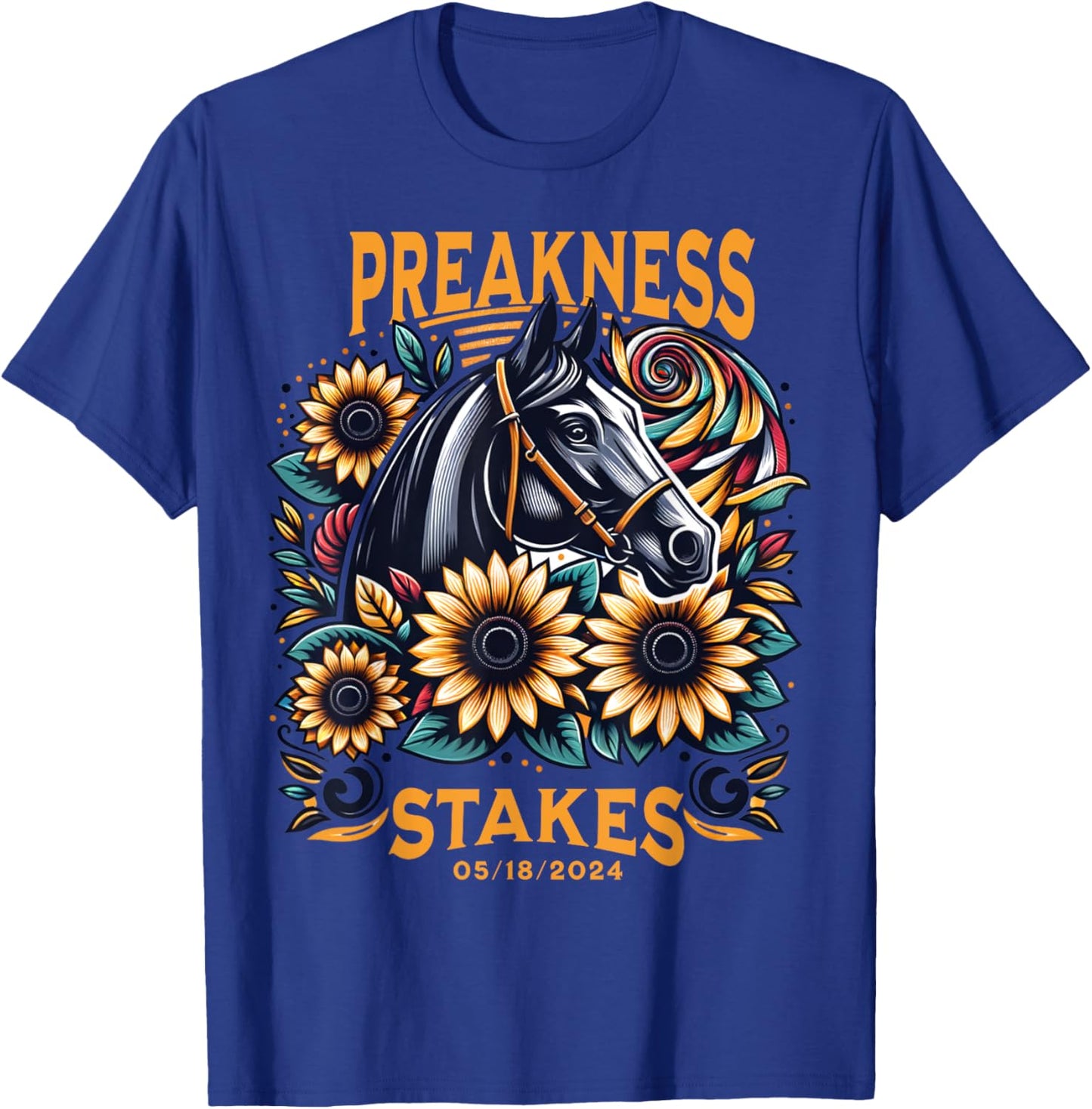 Preakness Stakes Horse Racing Outfit Women's Design T-Shirt - T-Shirt | Royal