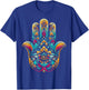Hamsa Hand Mandala Yoga Fatima Hand Symbol Boho T-Shirt - T-Shirt | Royal