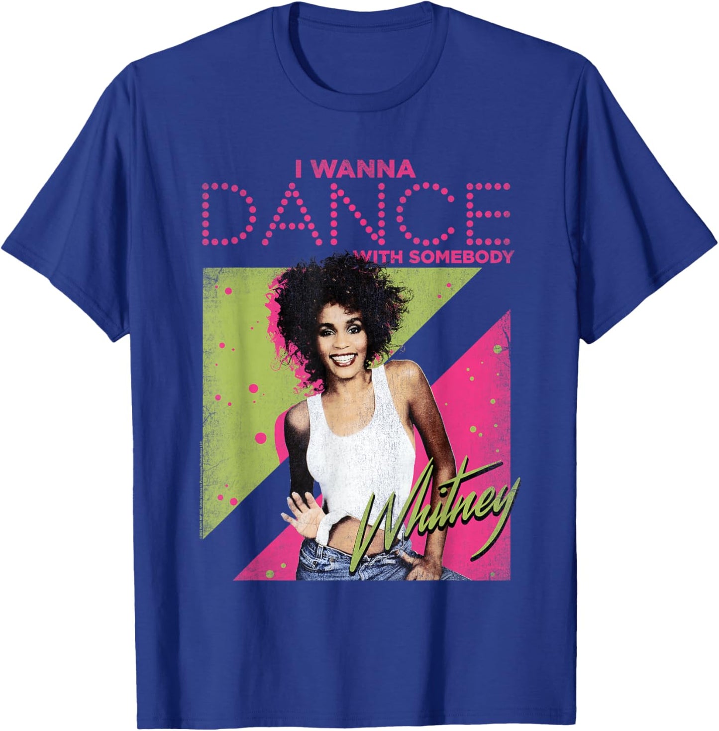 Whitney Houston I Wanna Dance Small T-Shirt - T-Shirt | Royal