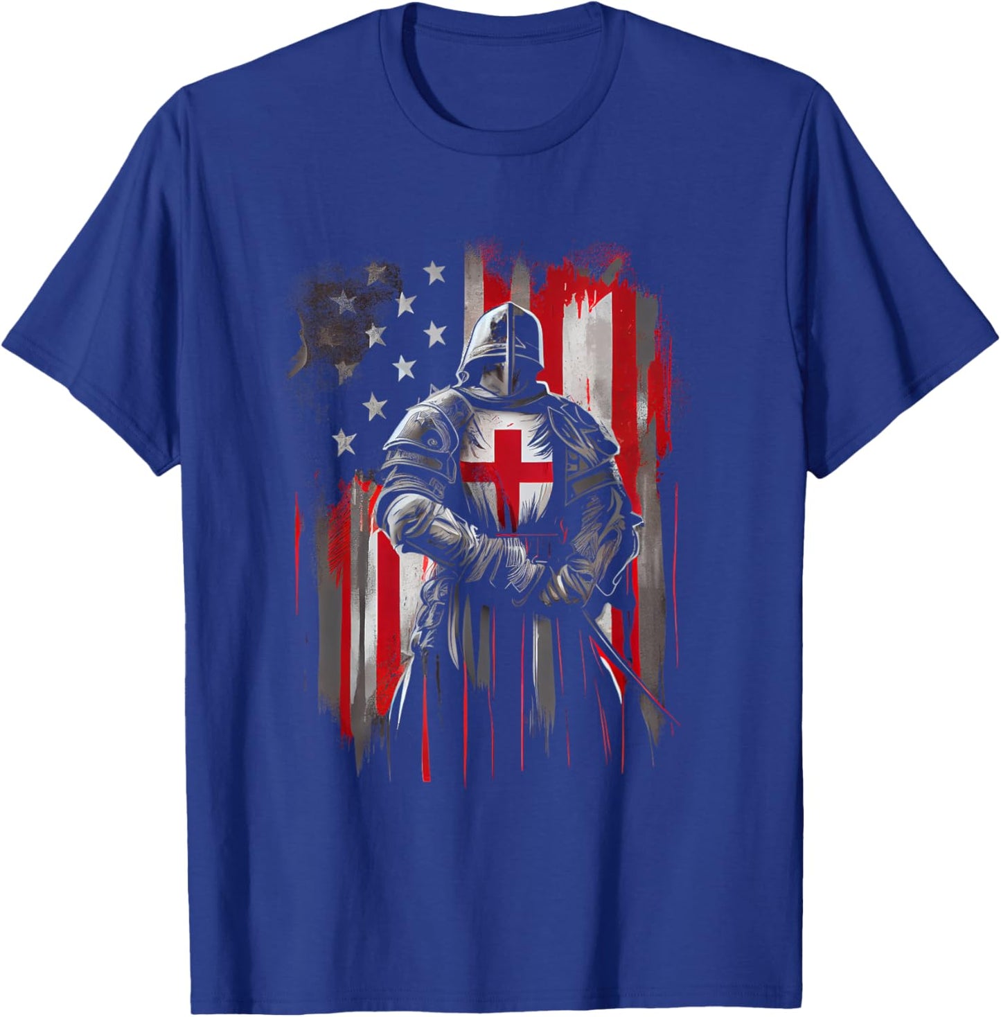 Knight Templar Christian Warrior Of God Crusader Gift T-Shirt - T-Shirt | Royal