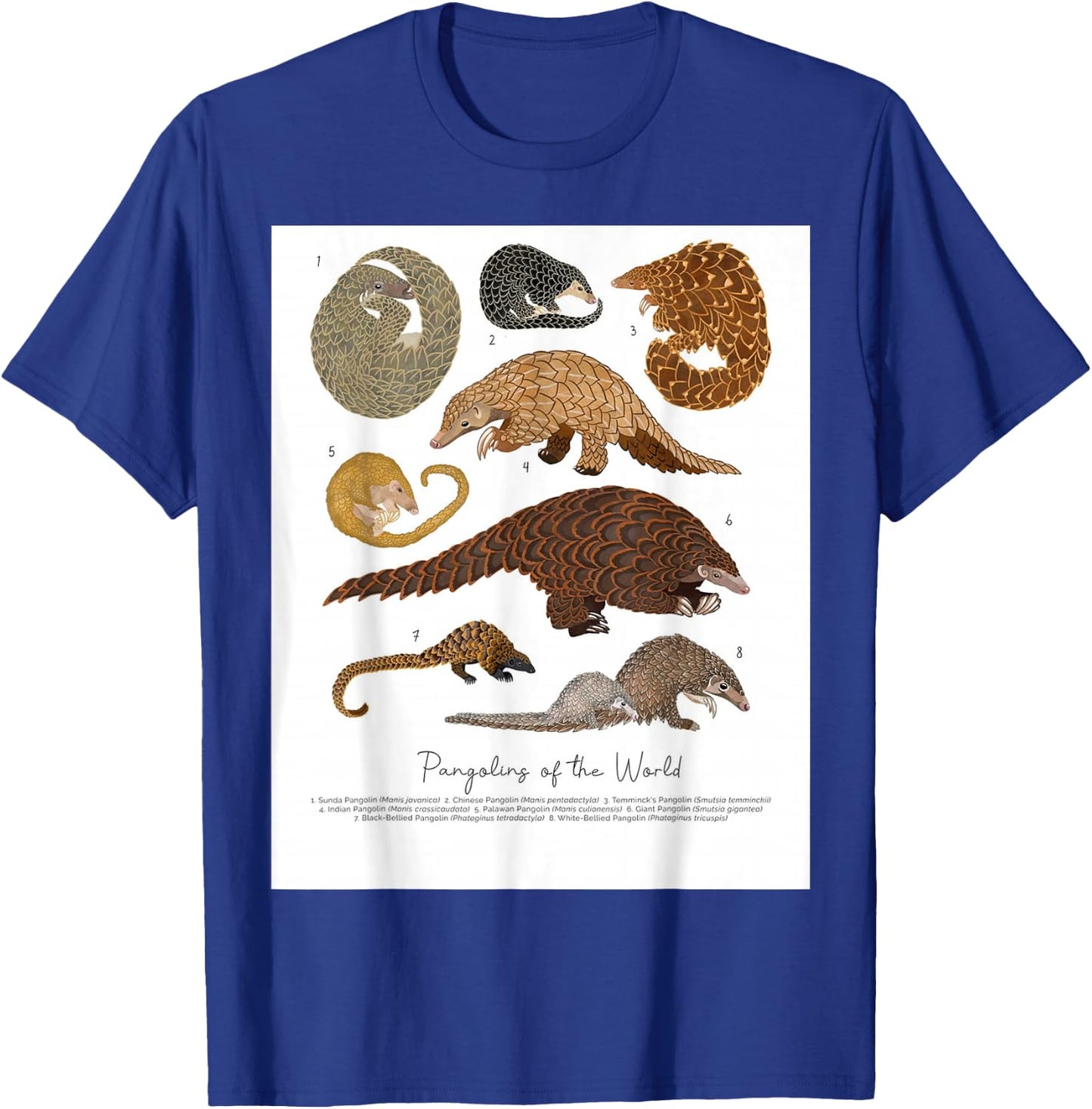 Pangolins of the World, Loves Pangolins Gifts T-Shirt - T-Shirt | Royal