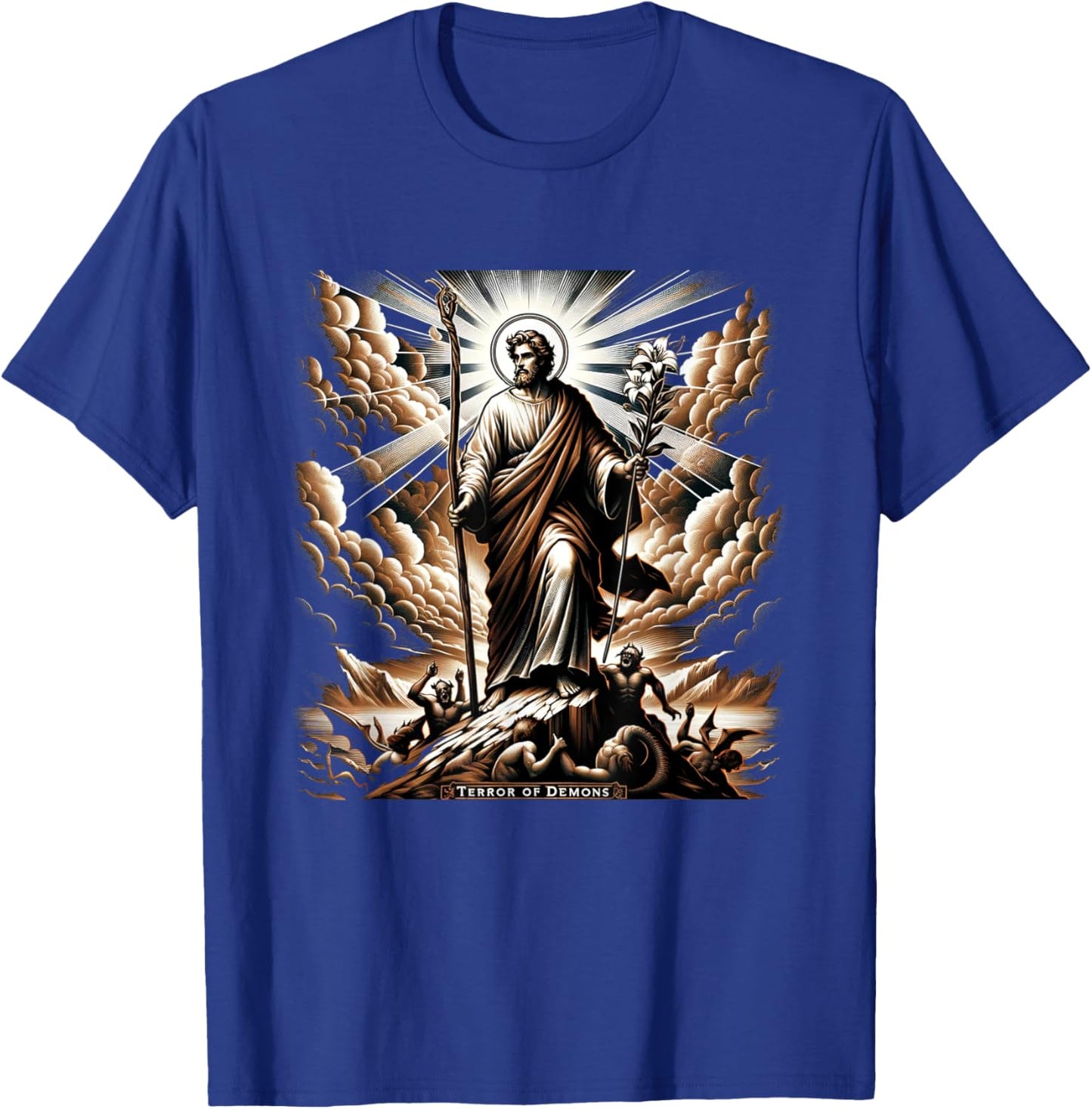 Saint Joseph Catholic Father And Worker T-Shirt - T-Shirt | Royal