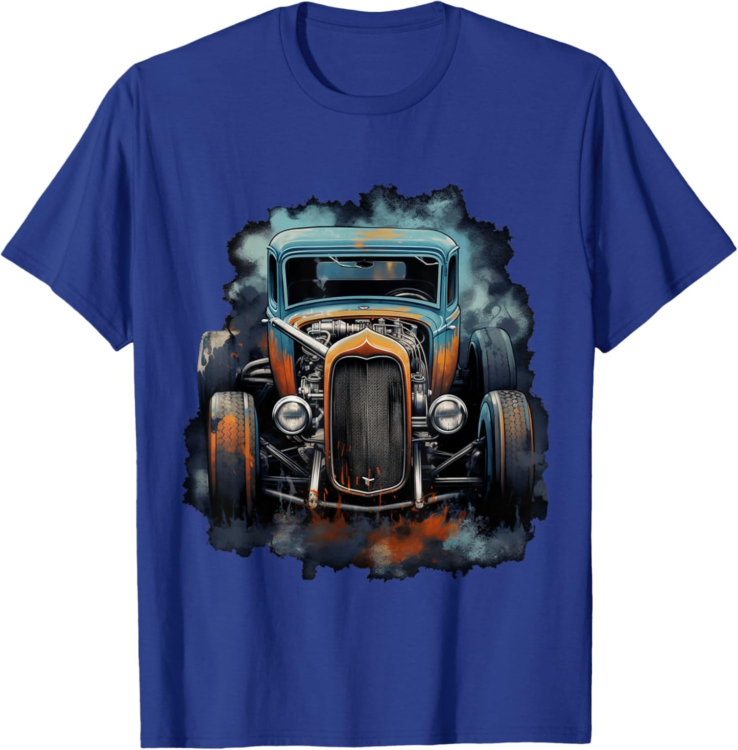 Rust Bucket Hot Rod Rat Rod Vintage Classic Car Men T-Shirt - T-Shirt | Royal