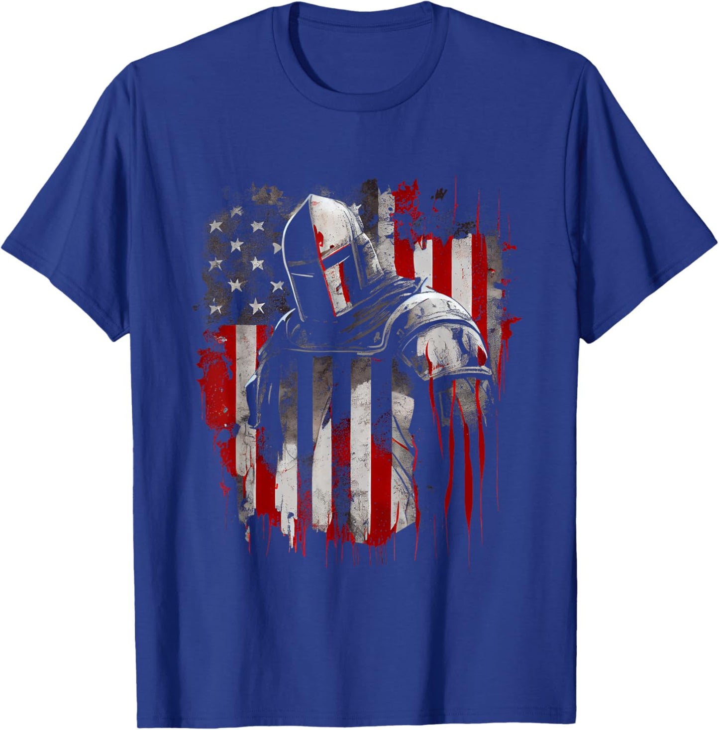 Crusader Templar Kneeling Crusader Templar Warrior Of Christ T-Shirt - T-Shirt | Royal