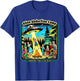 Funny Vintage Alien Abduction Camp UFO Alien T-Shirt - T-Shirt | Royal