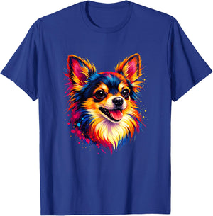Pop Art Chihuahua Lovers Design Damen Chihuahua T-Shirt - T-Shirt | Royal