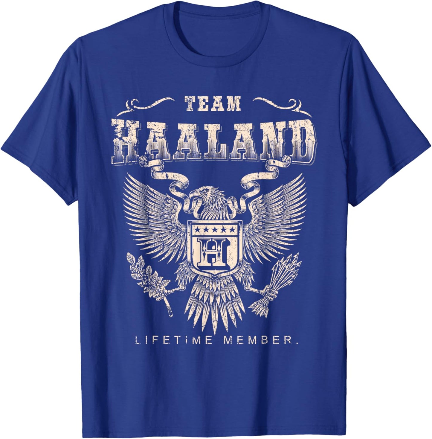 Team Haaland Lifetime Member - Haaland Name T-Shirt - T-Shirt | Royal
