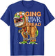 Gingerbread Man Costume Dinosaur Christmas Cookie Gift Kids T-Shirt - T-Shirt | Royal