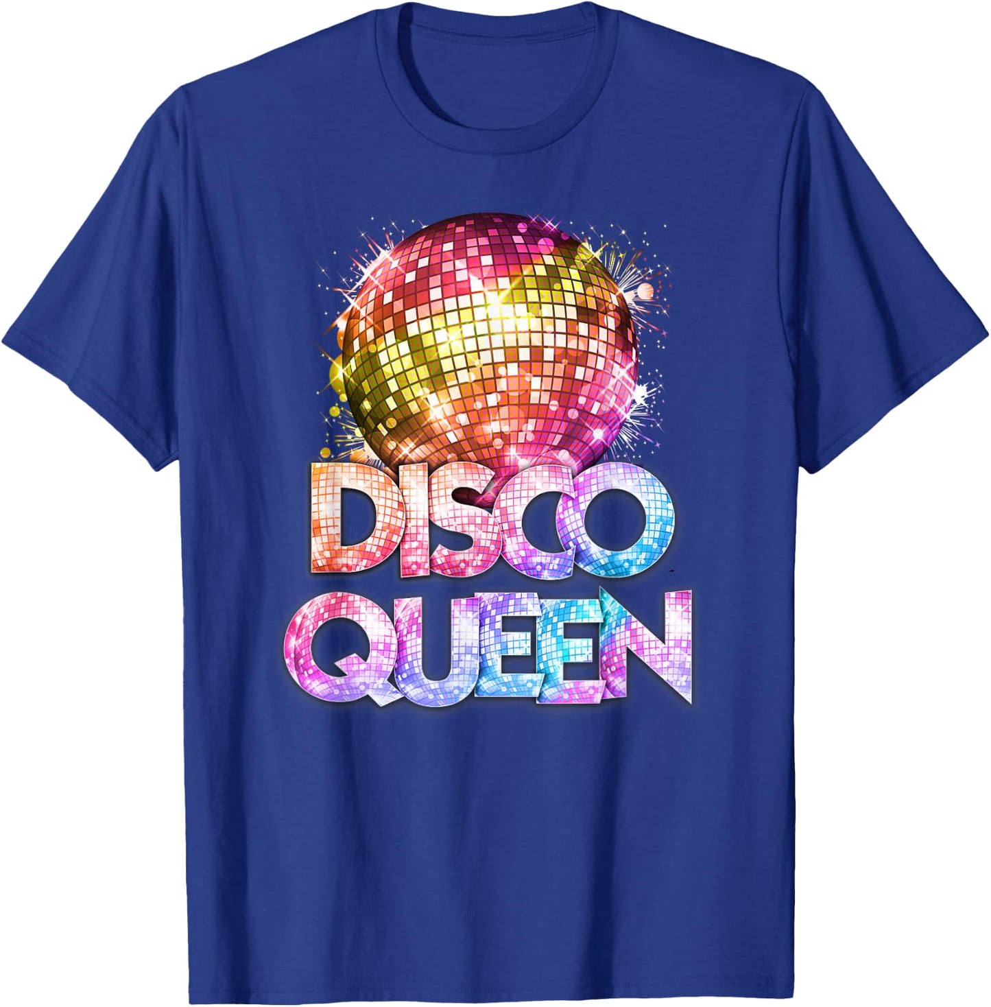Disco Queen - 70's Disco Themed Vintage Seventies Costume T-Shirt - T-Shirt | Royal
