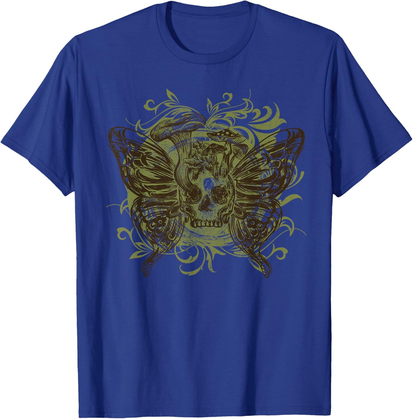 Fairy Grunge Fairycore Aesthetic Skeleton Butterfly Wings T-Shirt - T-Shirt | Royal