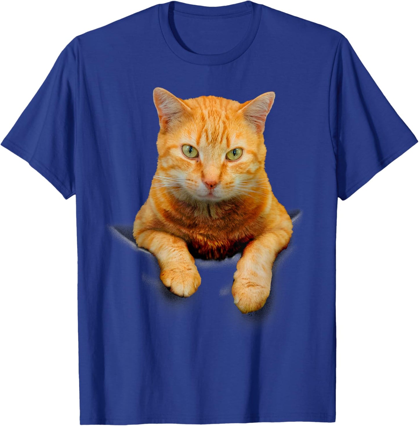 Cat Animals Creative Cat Motif Bag Cat T-Shirt - T-Shirt | Royal