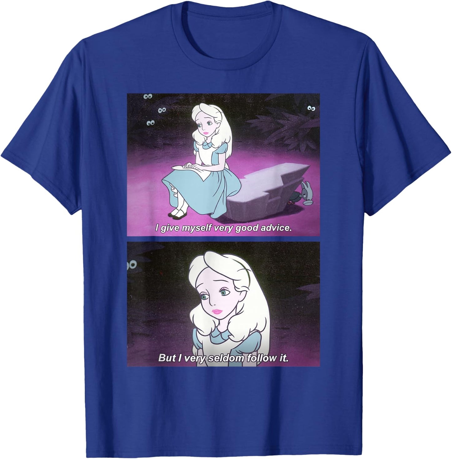 Disney Alice In Wonderland I Give Good Advice Panels T-Shirt - T-Shirt | Royal