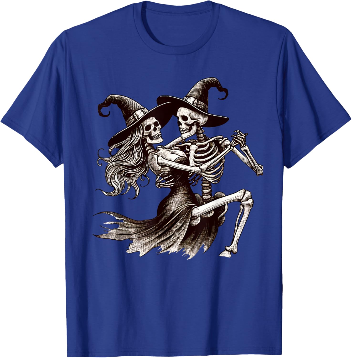 Skeleton Couple Dancing T-Shirt - T-Shirt | Royal