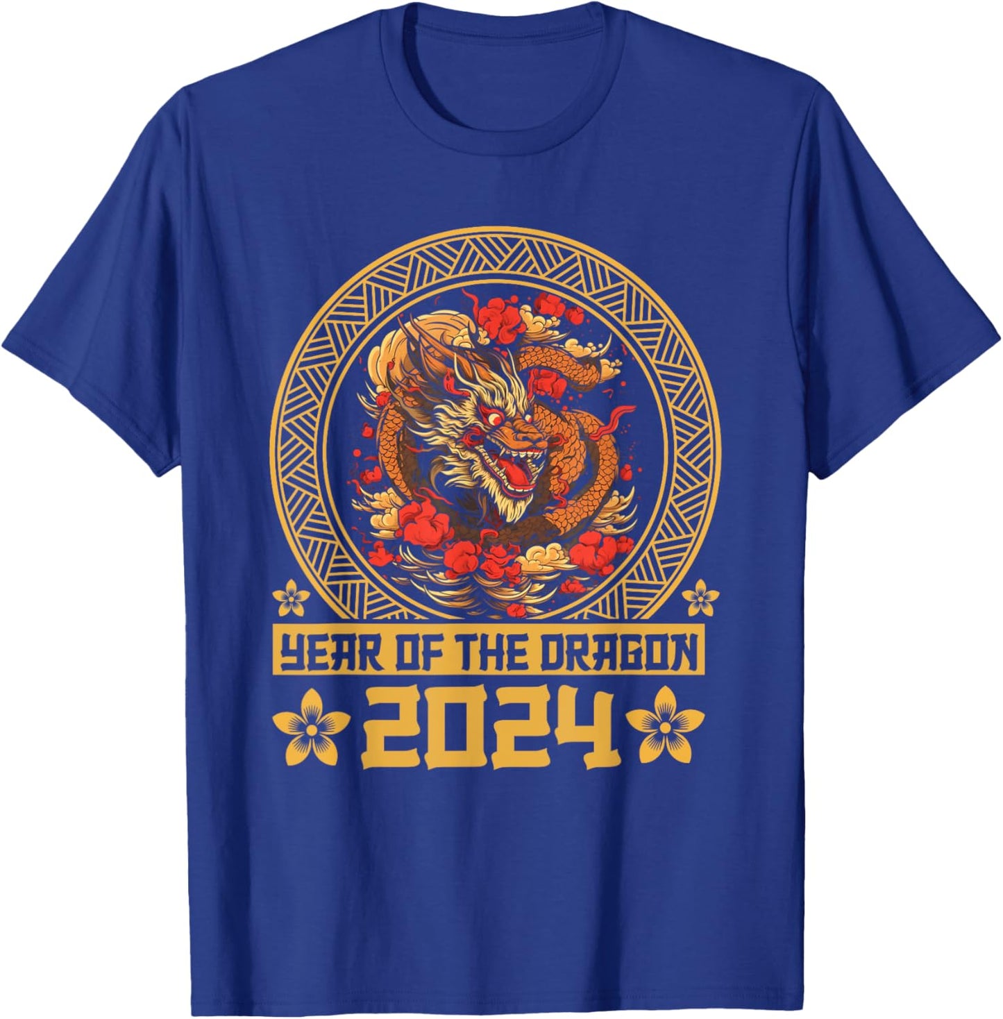 Dragon 2024 Year of the Dragon Lunar New Year 2024 T-Shirt - T-Shirt | Royal
