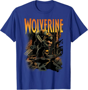 Wolverine - Comic Cover T-Shirt - T-Shirt | Royal