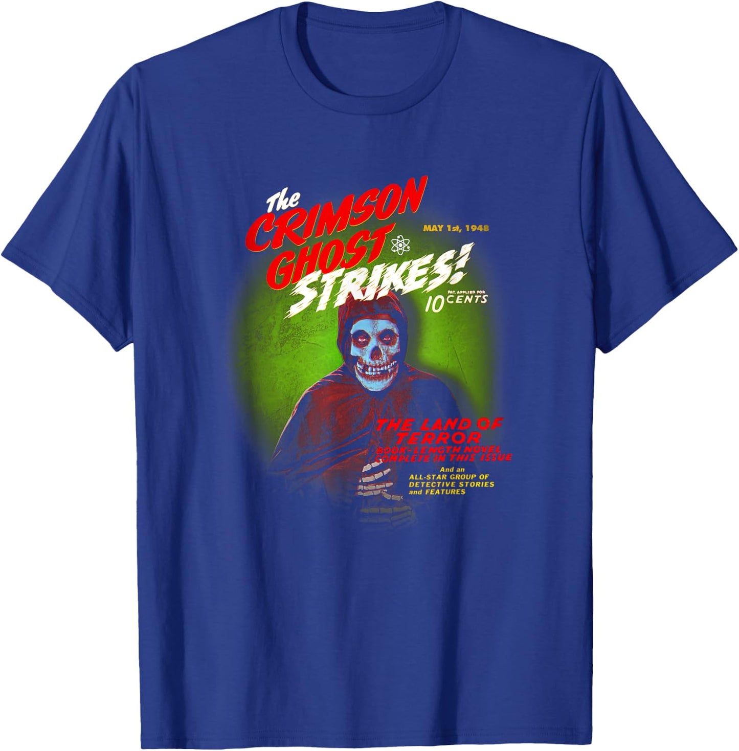 The Crimson Ghost Strikes! T-Shirt - T-Shirt | Royal