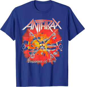 Anthrax – Persistence Crossbones T-Shirt - T-Shirt | Royal