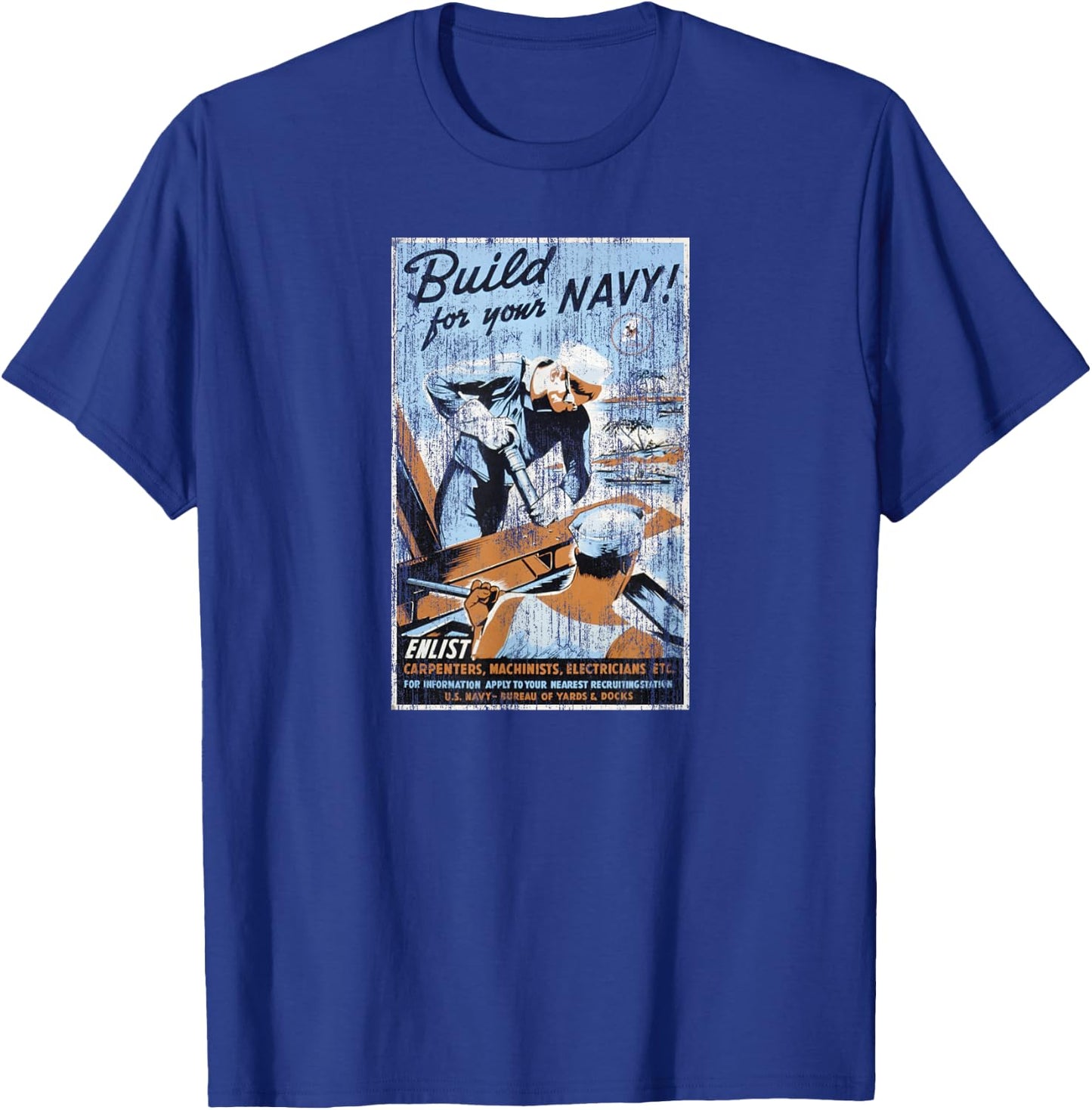 U.S. Navy Build Your U.S. Navy T-Shirt - T-Shirt | Royal