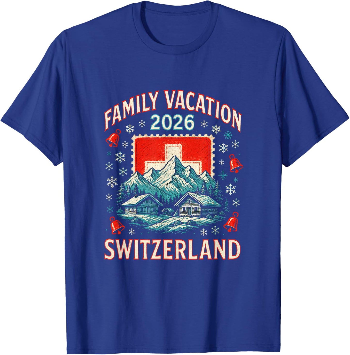 Family Vacation 2026 - Switzerland Mountain Travel T-Shirt - T-Shirt | Royal
