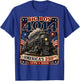Big Boy 4014 Train 4th of July Retro US Flag Vintage Apparel T-Shirt - T-Shirt | Royal