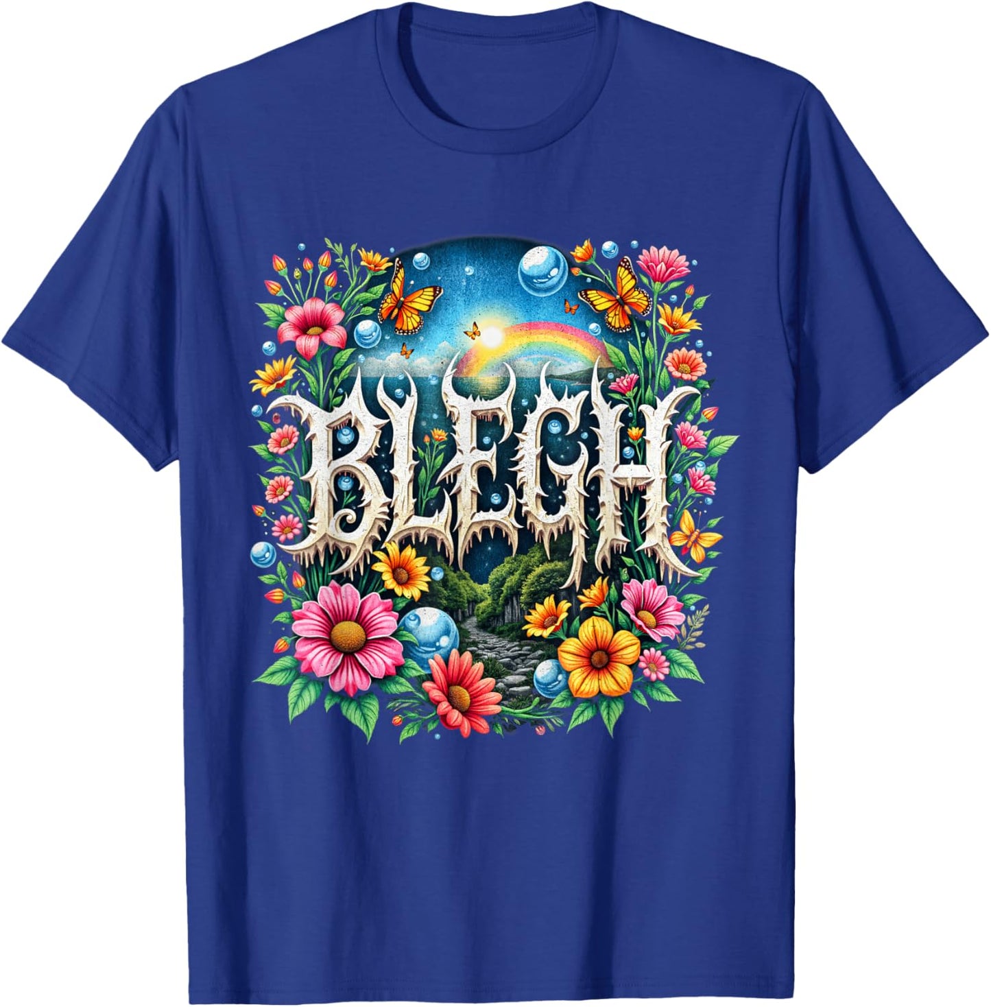 Cute Deathcore Design - Metalcore Blegh T-Shirt - T-Shirt | Royal
