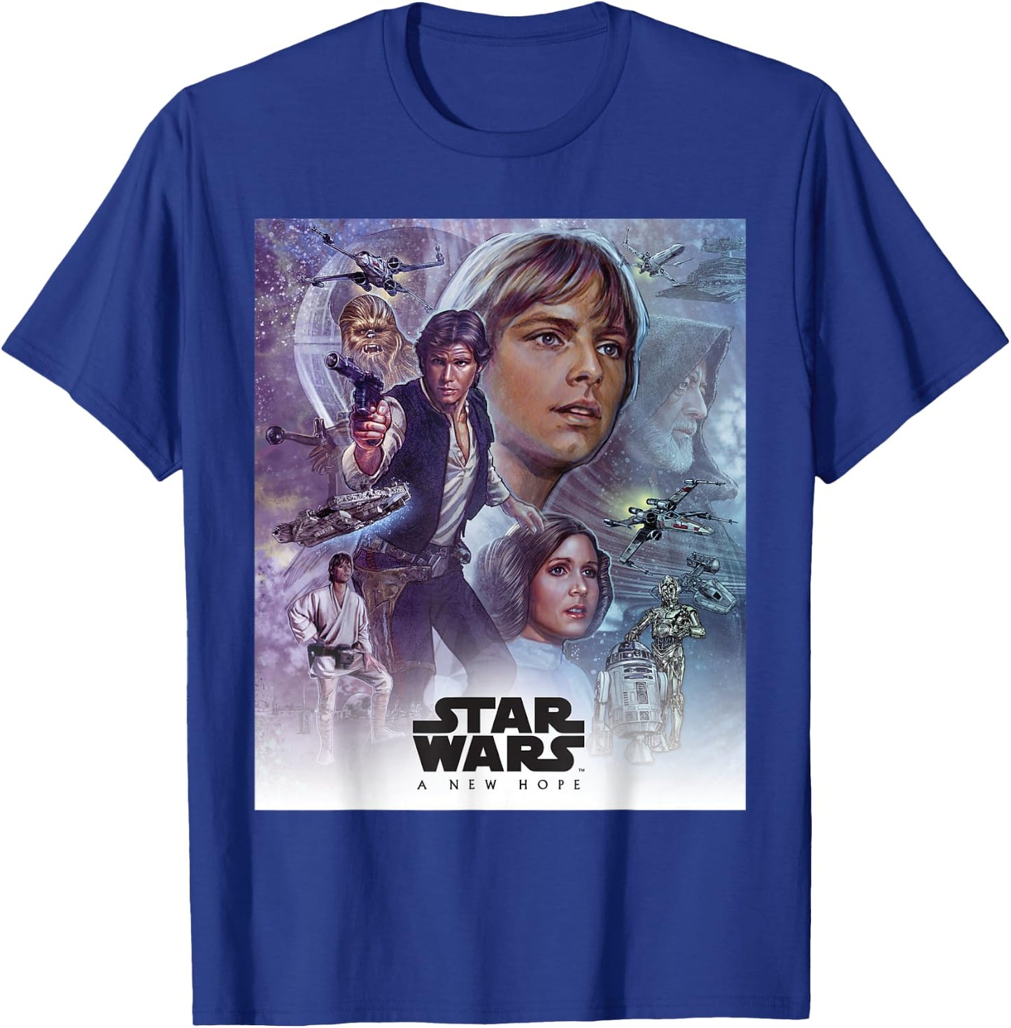 Star Wars Celebration Mural A New Hope Movie Logo T-Shirt - T-Shirt | Royal
