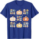 Patchwork Quilter Fall Pumpkin Quilt Block Autumn Quilting T-Shirt - T-Shirt | Royal